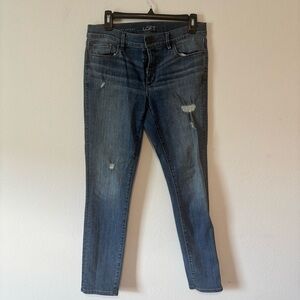Womens LOFT‎ Distressed Skinny Jeans – Size 10P Petite